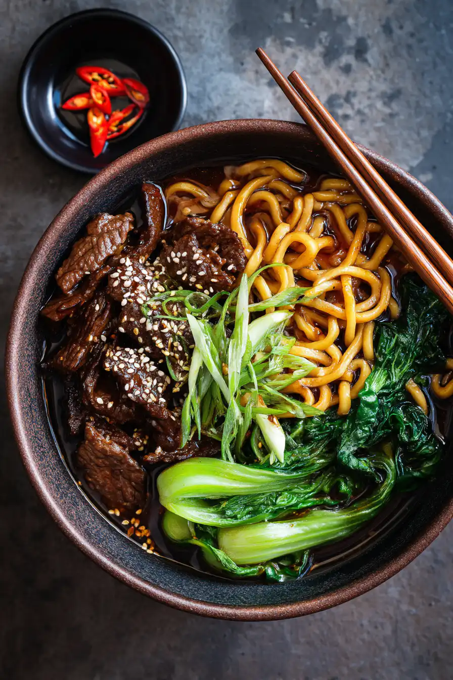 Sticky Beef Noodles