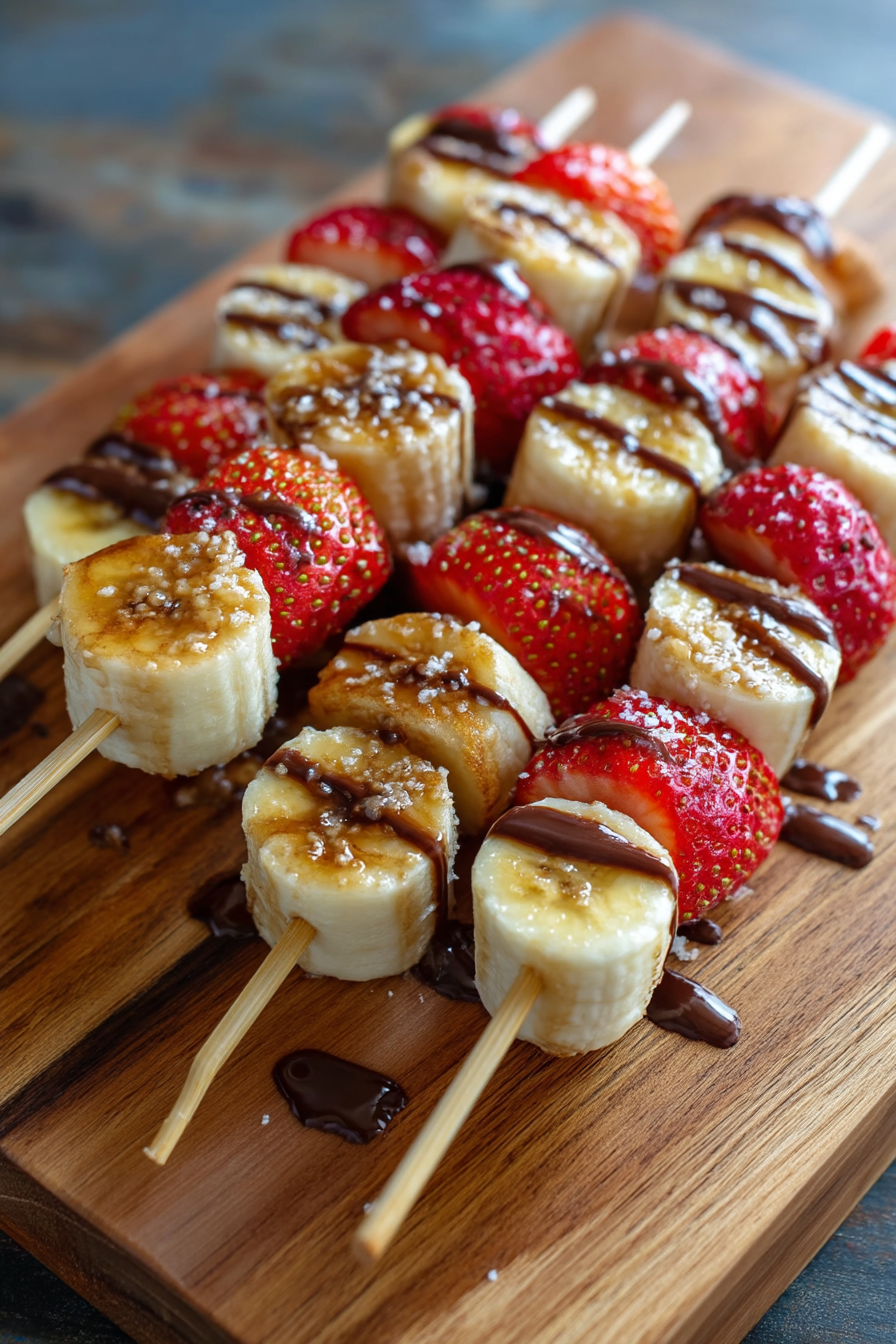 Strawberry Banana Pancake Skewers
