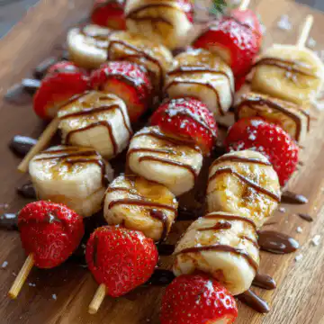 Strawberry Banana Pancake Skewers