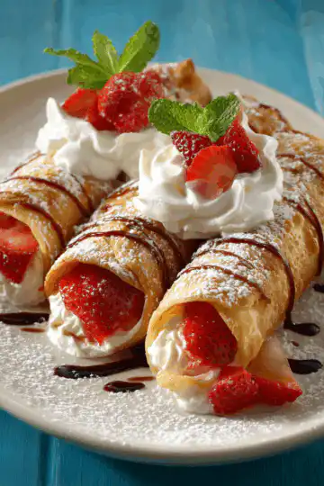 Strawberry Cheesecake Chimichangas