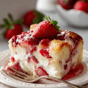 Strawberry Cheesecake Dump Cake