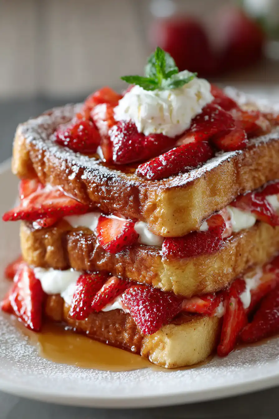 Strawberry Cream French Toast