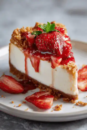 Strawberry Crunch Cheesecake