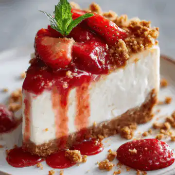 Strawberry Crunch Cheesecake