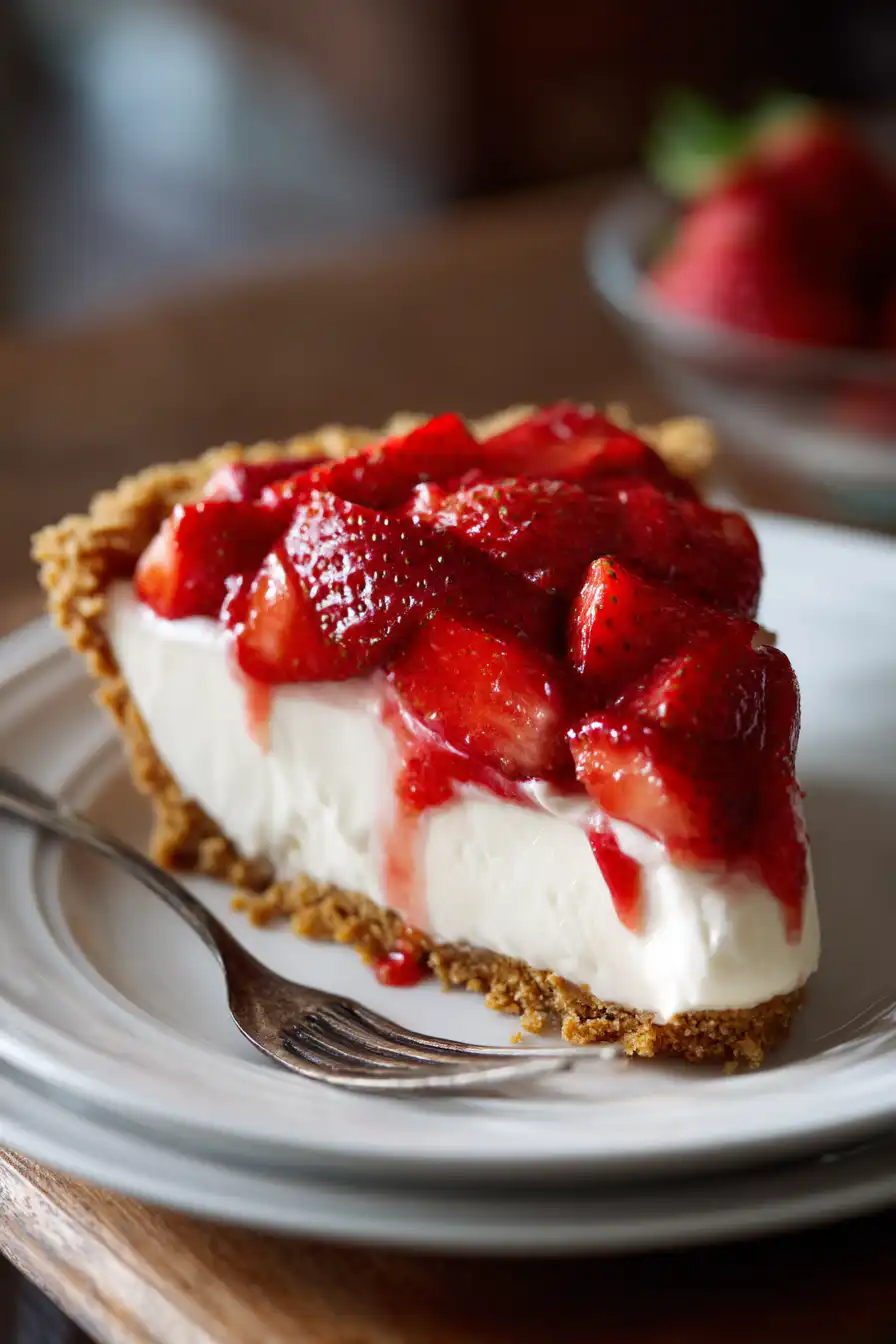 Strawberry Icebox Pie