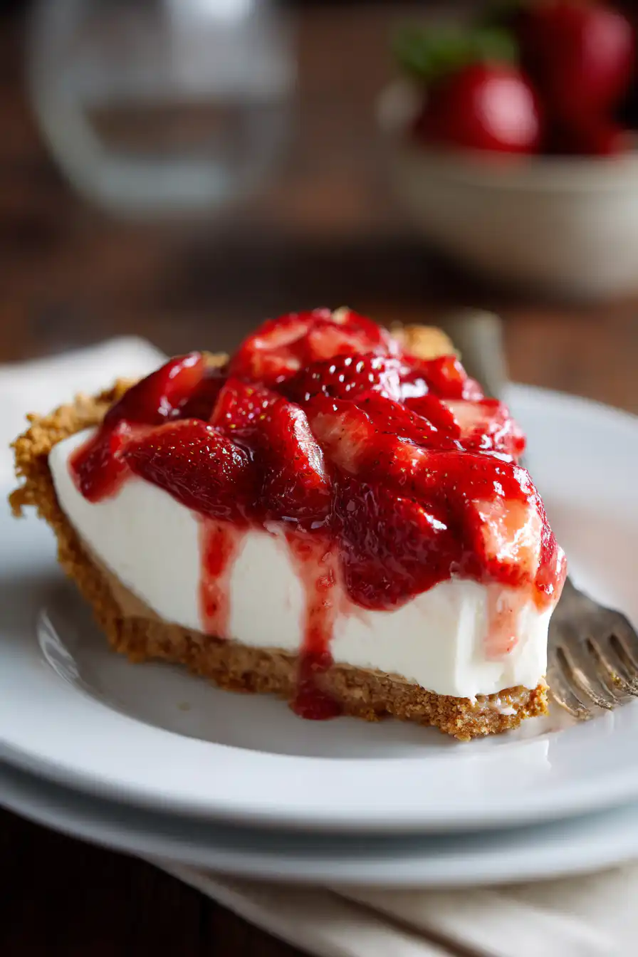 Strawberry Icebox Pie