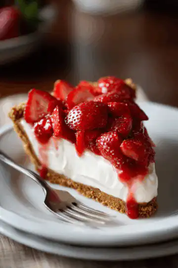 Strawberry Icebox Pie