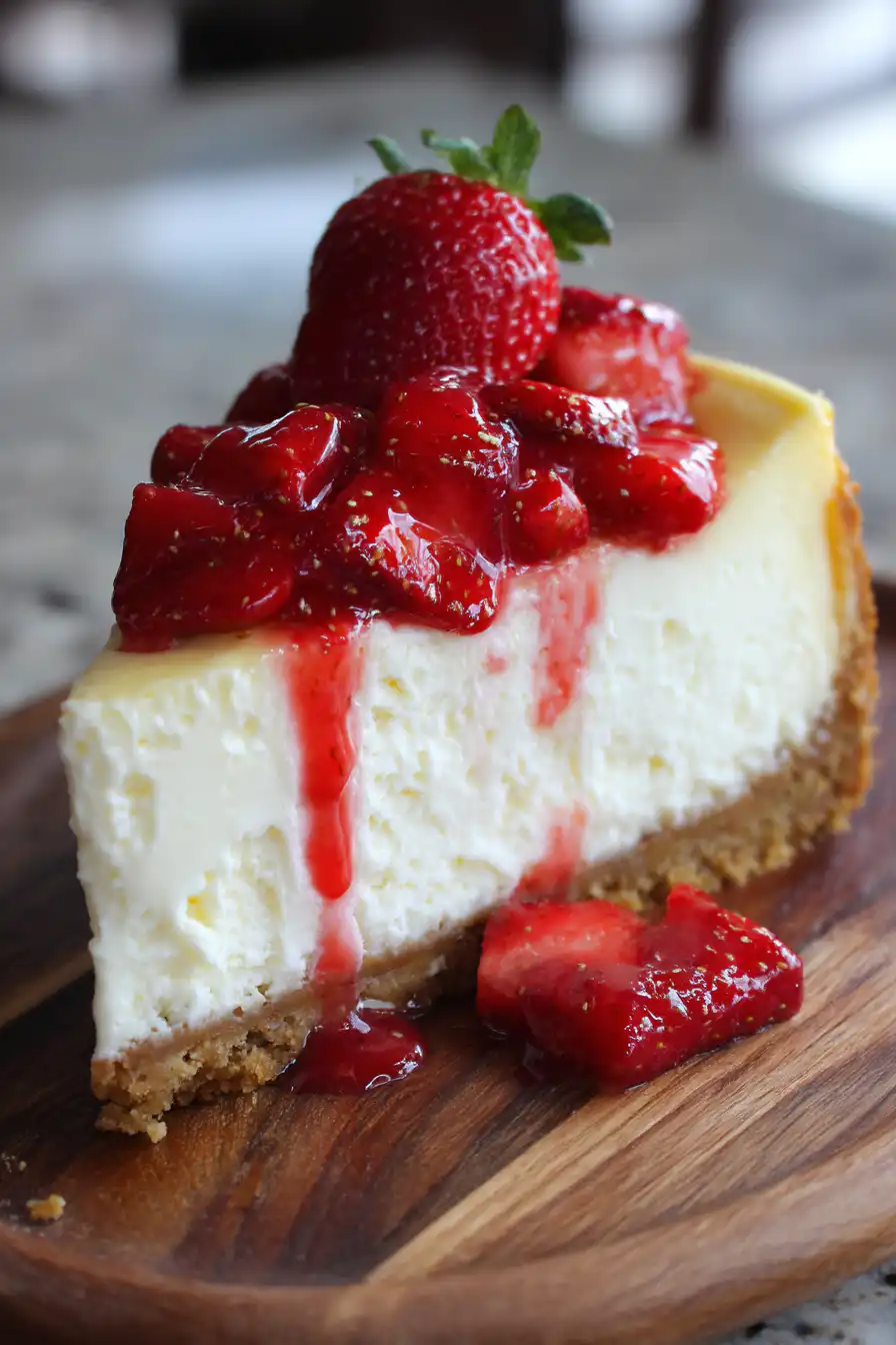 Strawberry Lemon Cheesecake