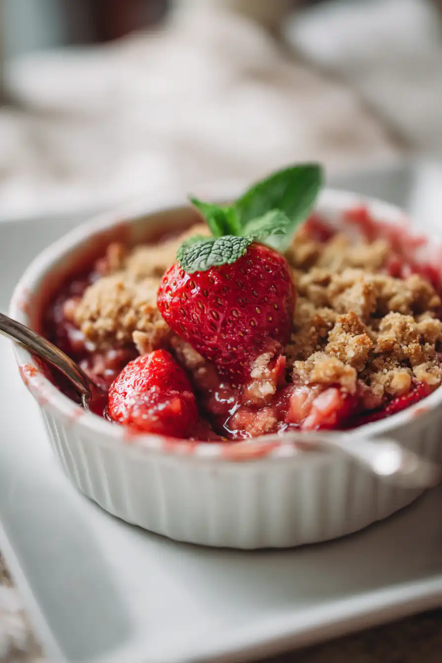Strawberry Rhubarb Crisp