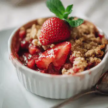 Strawberry Rhubarb Crisp