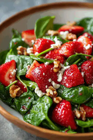 Strawberry Spinach Salad