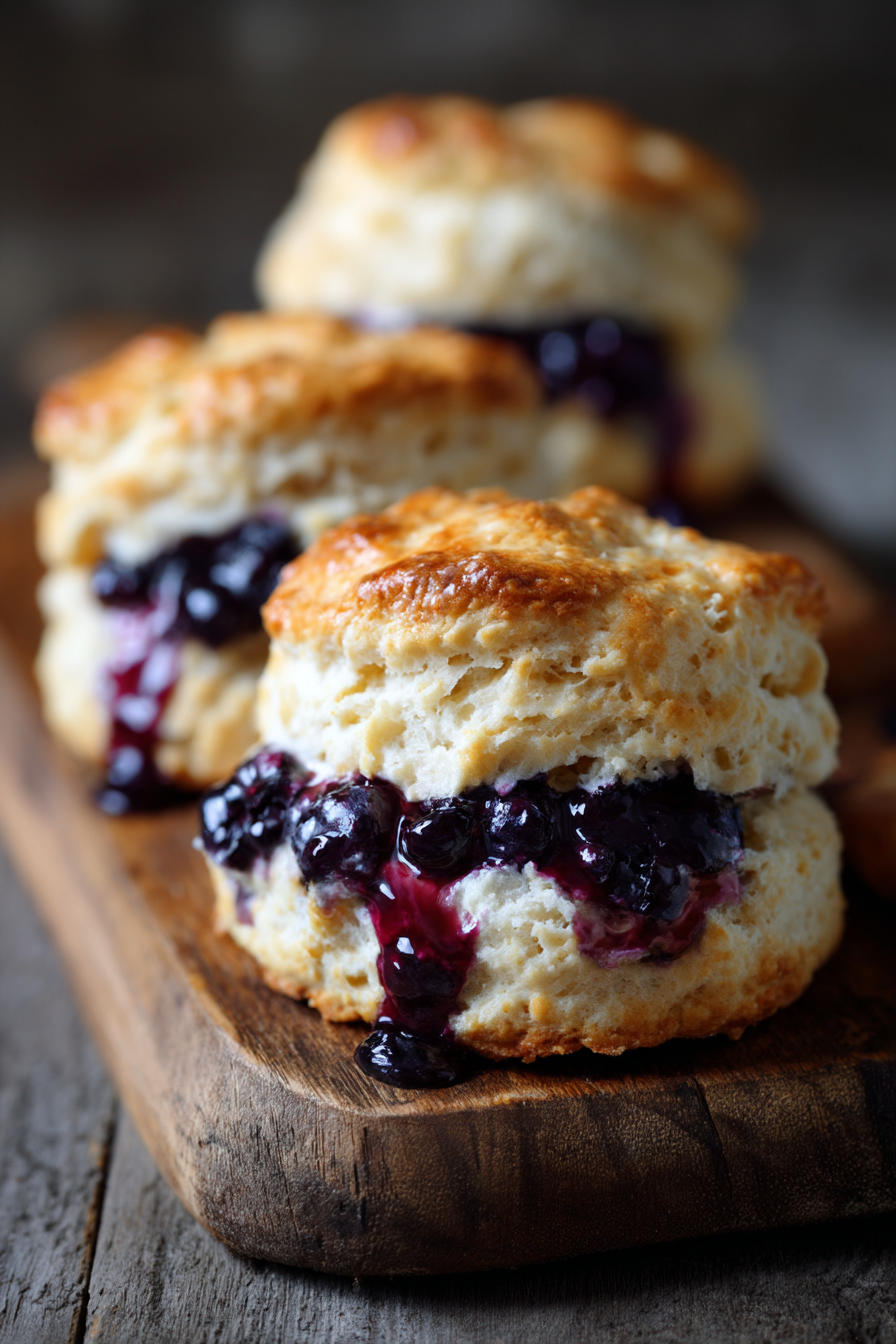 Sweet Blueberry Biscuits