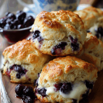 Sweet Blueberry Buttermilk Biscuits