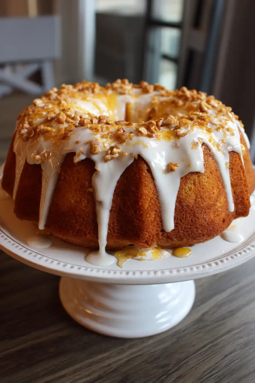 Sweet Potato Honeybun Cake