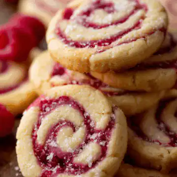Sweet Raspberry Lemon Swirl Cookies