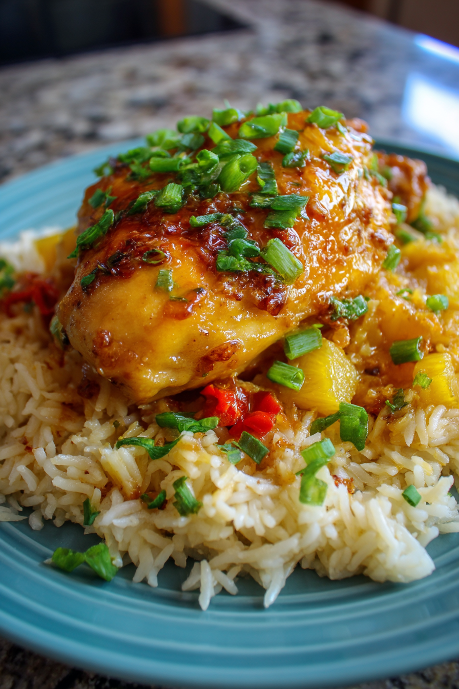 Sweet and Savory Pineapple Chicken and Rice Recipe