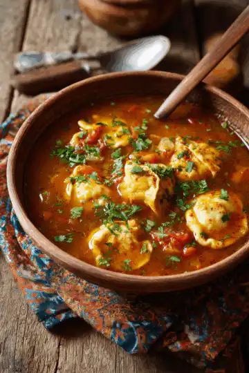 Tamale Soup with Tamale Dumplings