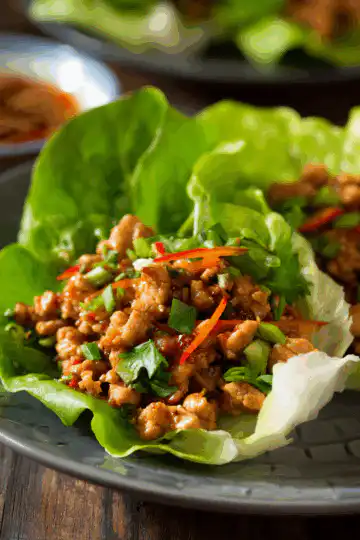 Thai Chicken Lettuce Wraps