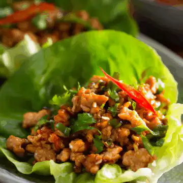 Thai Chicken Lettuce Wraps