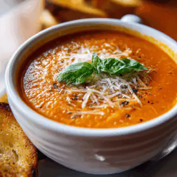 Tomato Basil Parmesan Soup
