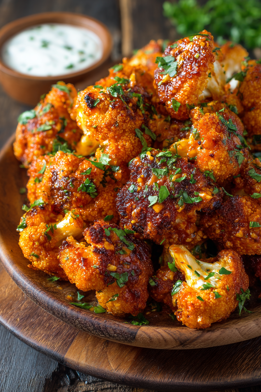 Vegan Bang Bang Cauliflower Wings