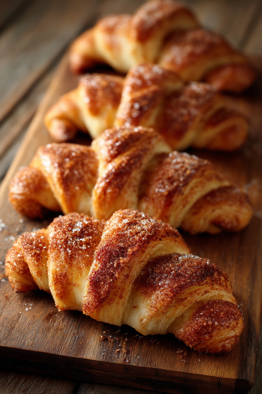Warm Cinnamon Crescent Twists