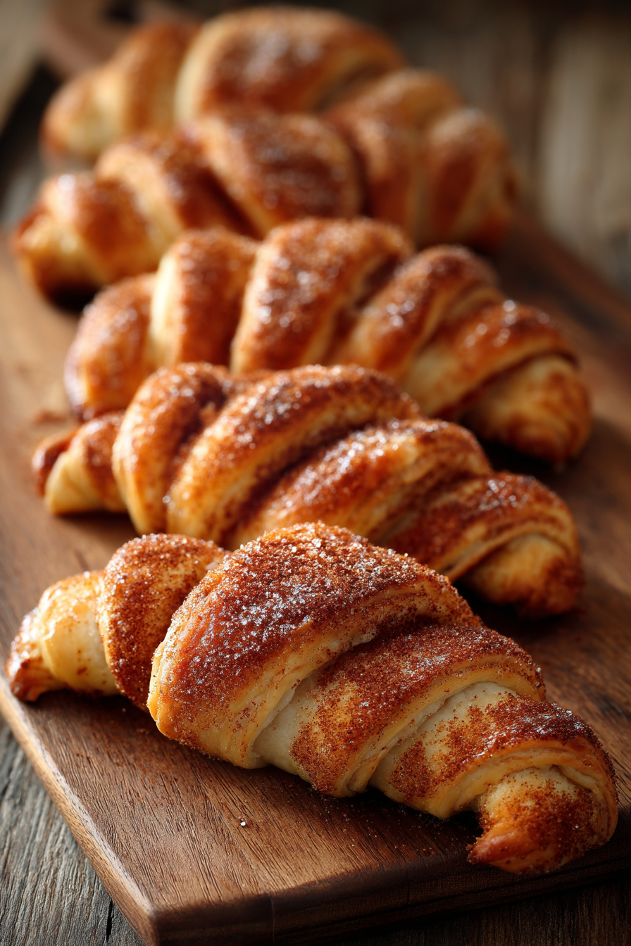 Warm Cinnamon Crescent Twists
