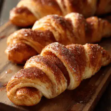 Warm Cinnamon Crescent Twists