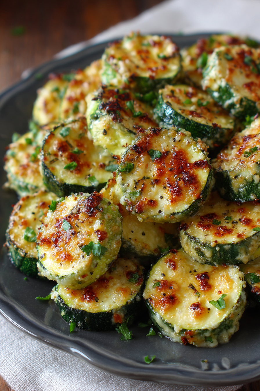 Zucchini Garlic Bites