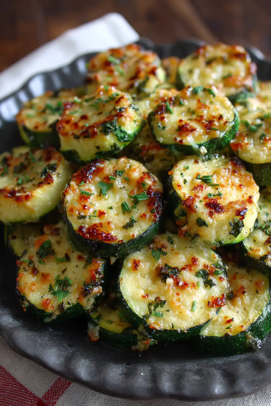 Zucchini Garlic Bites