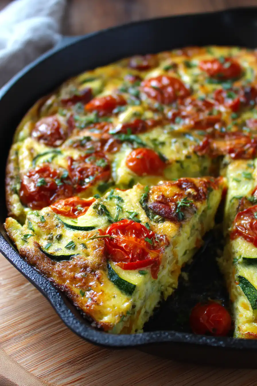 Zucchini and Tomato Frittata