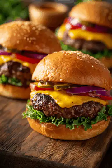 air fryer burgers