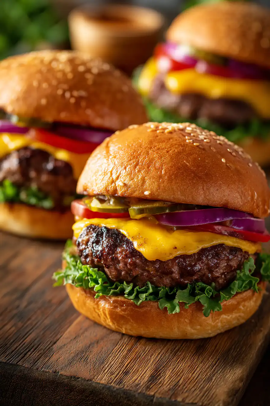 air fryer burgers