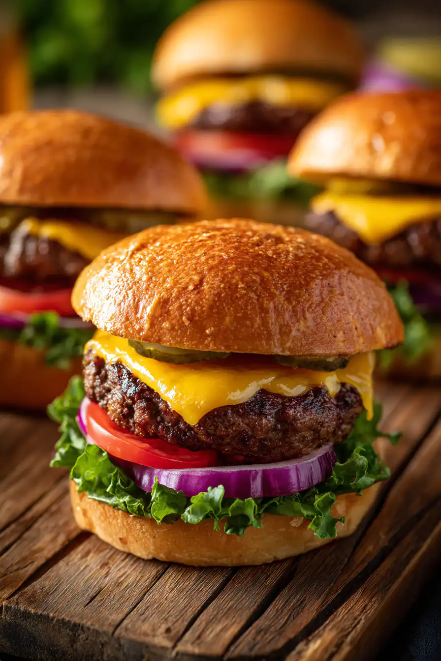air fryer burgers