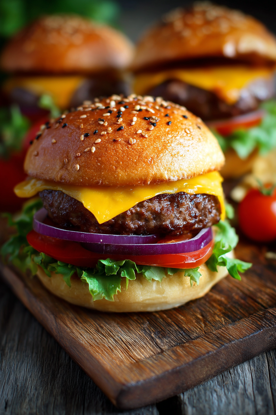 air fryer hamburgers