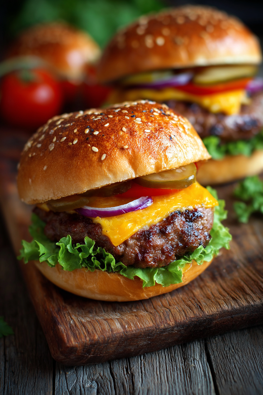 air fryer hamburgers