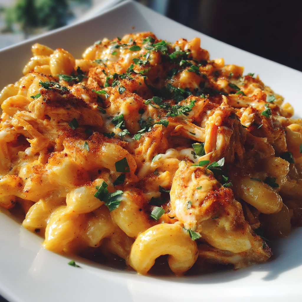 buffalo chicken mac and cheese