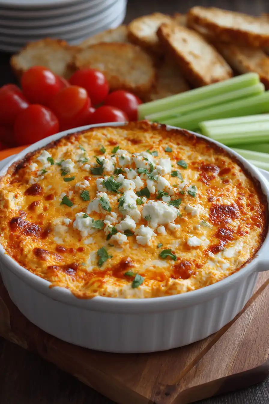 cottage cheese buffalo chicken dip
