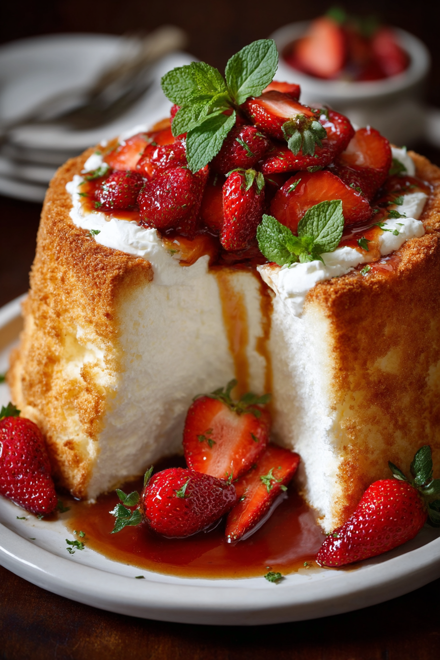 easter angel food cake