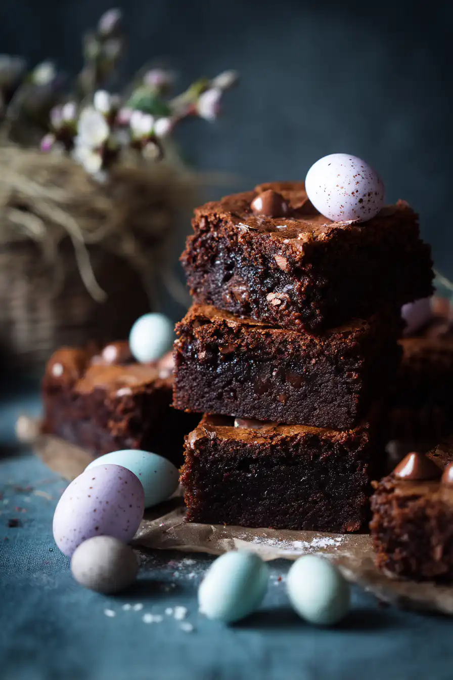 easter brownies