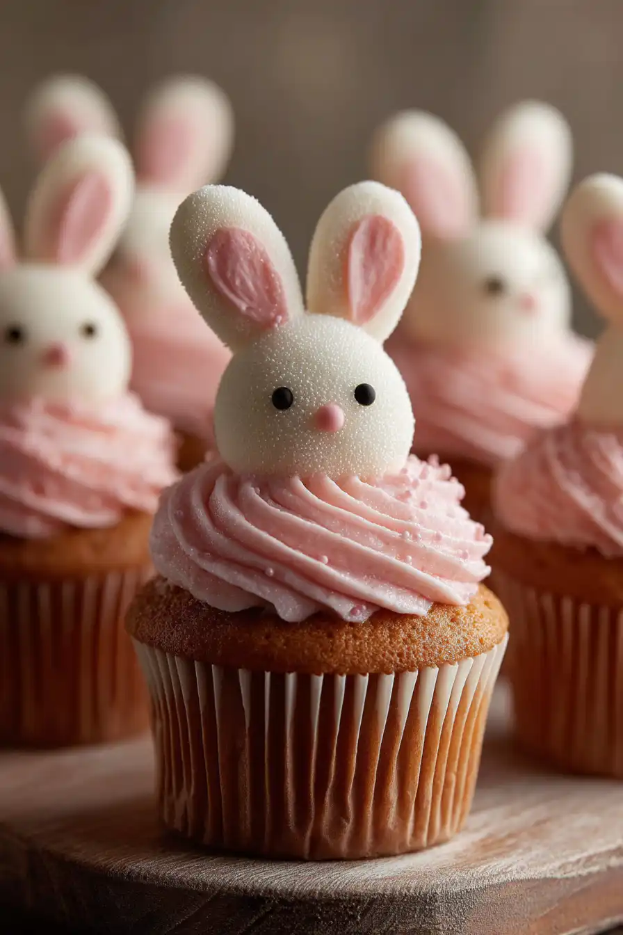 easter bunny cupcakes