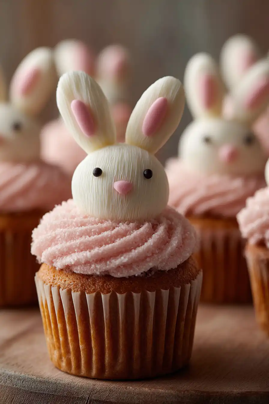 easter bunny cupcakes