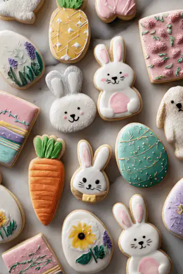 easter cutout cookies