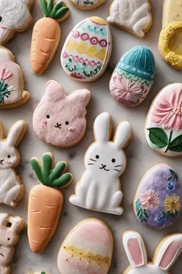 easter cutout cookies