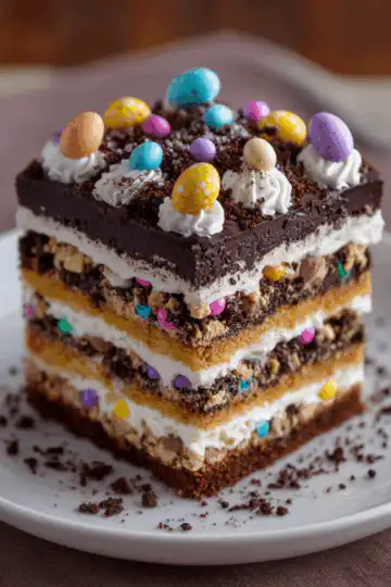 easter dirt cake