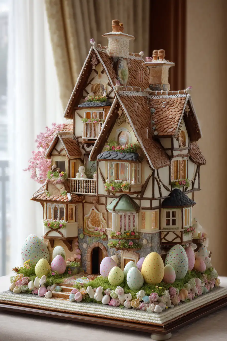 easter gingerbread house