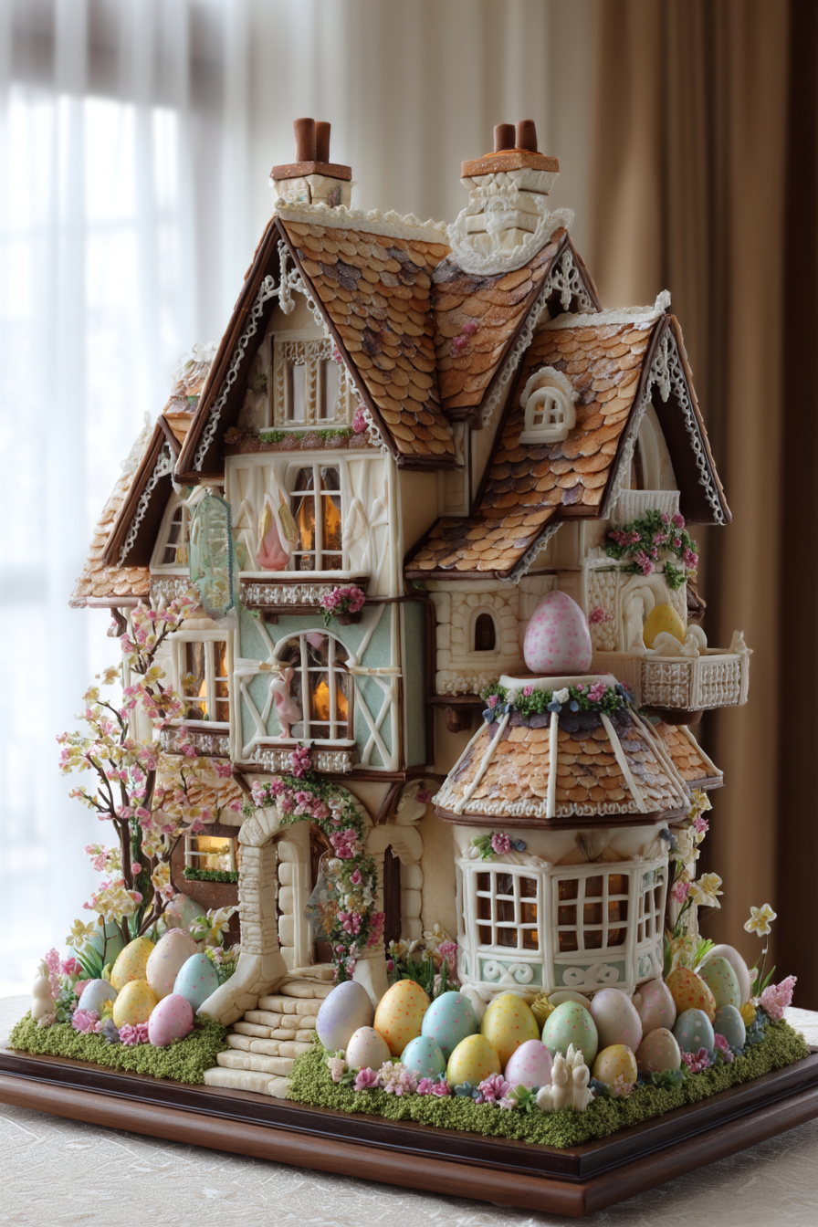 easter gingerbread house