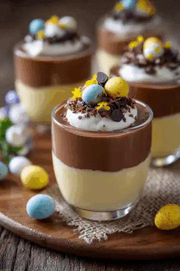 easter pudding cups
