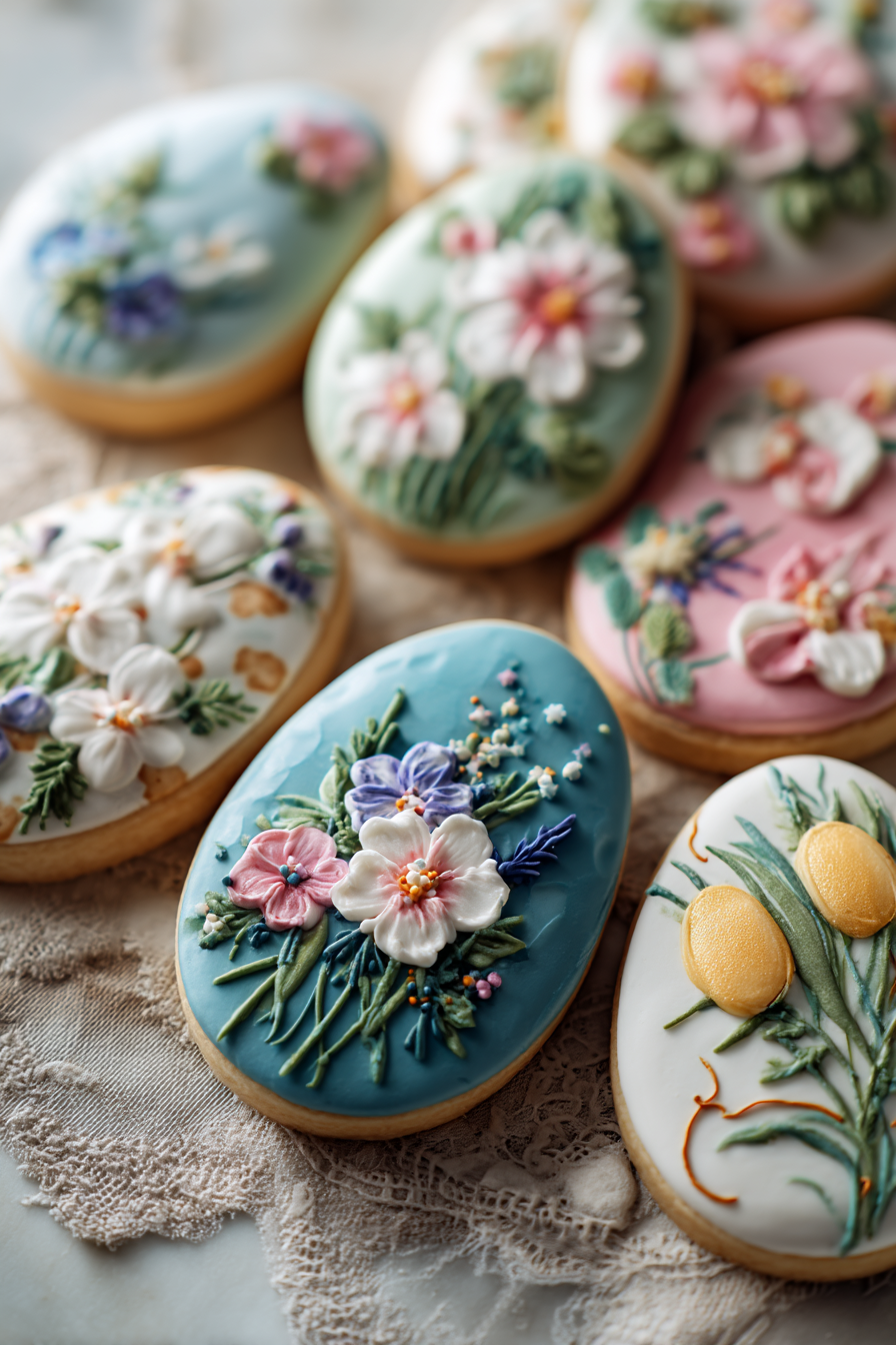 easter sugar cookies with royal icing