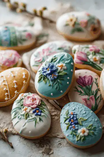 easter sugar cookies with royal icing